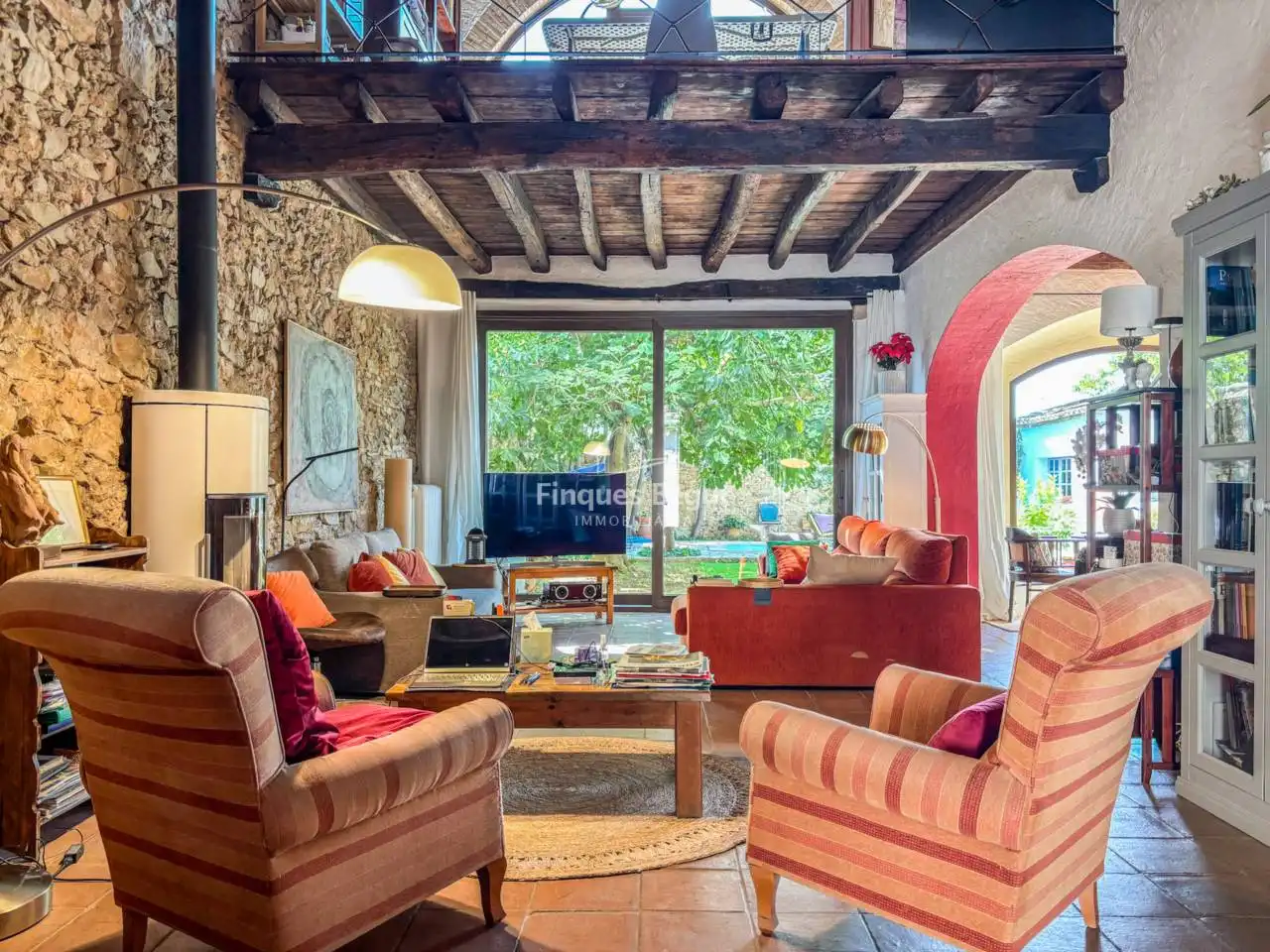 Sala d'estar de Casa o xalet en venda en Palafrugell amb Aire condicionat, Calefacció i Jardí privat