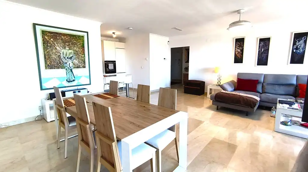 Esszimmer von Wohnungen zum Verkauf in Dénia mit Klimaanlage, Heizung und Privatgarten