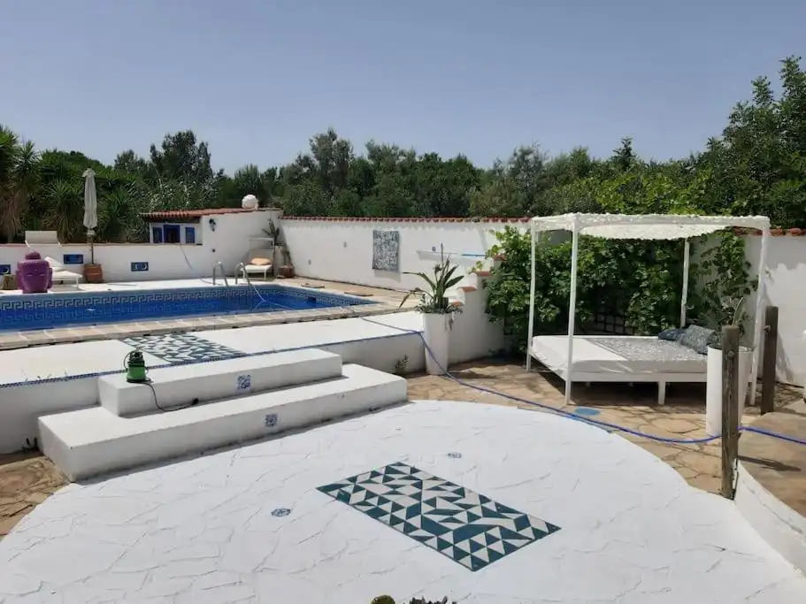 Schwimmbecken von Haus oder Chalet zur Miete in L'Ametlla de Mar  mit Klimaanlage, Privatgarten und Schwimmbad