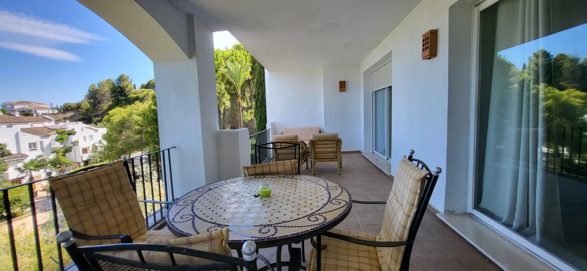 Terrace of Apartments for rent in Benahavís  with Air Conditioner, Heating and Private garden