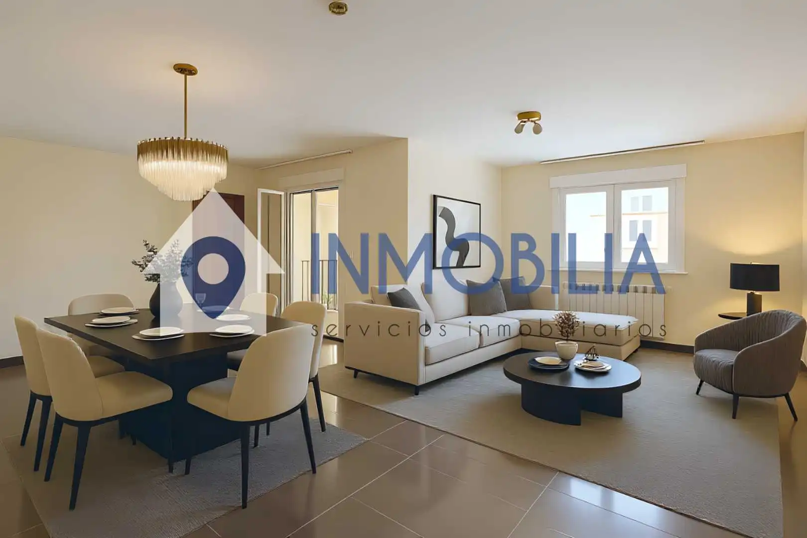 Sala de estar de Casa adosada en venta en Madrid con Aire acondicionado, Calefacción y Jardín privado
