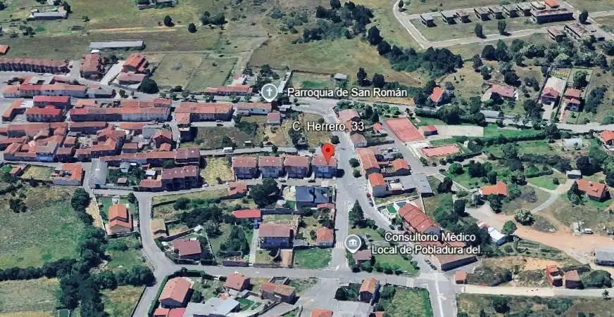 Vista exterior de Casa adosada en venta en Sariegos con Calefacción, Jardín privado y Terraza