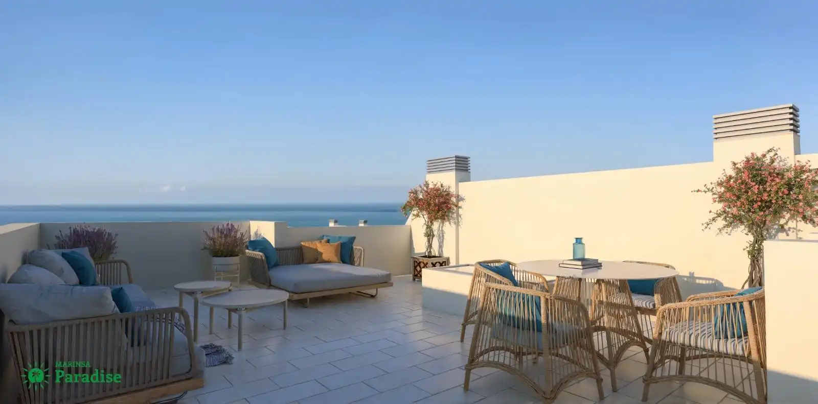 Terraza de Casa adosada en venta en Nerja
