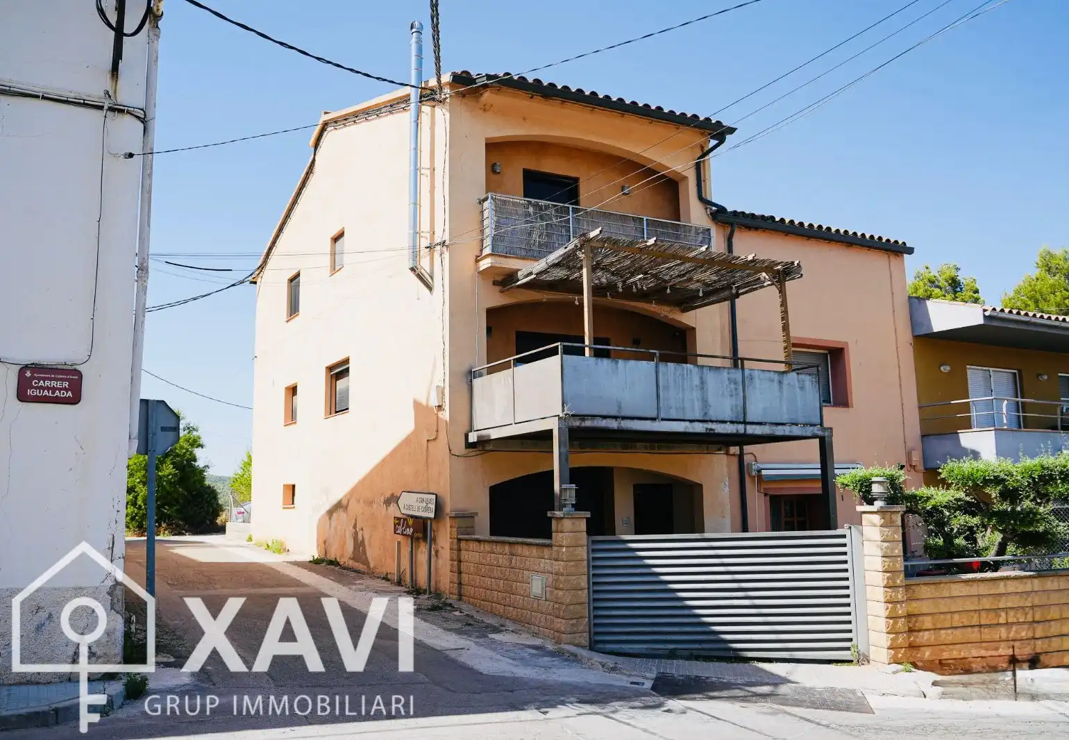 Vista exterior de Casa adosada en venta en Cabrera d'Anoia con Aire acondicionado, Calefacción y Jardín privado