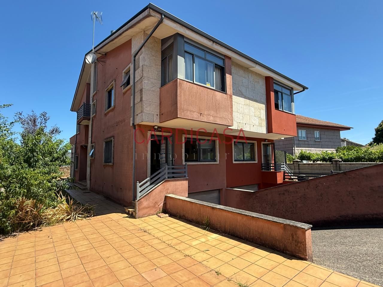 Exterior view of Single-family semi-detached for sale in Tomiño  with Heating, Private garden and Terrace