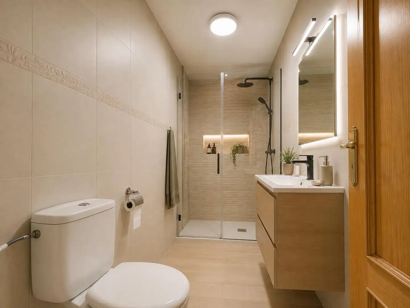 Bathroom of Flat for sale in El Campello  with Air Conditioner, Heating and Private garden