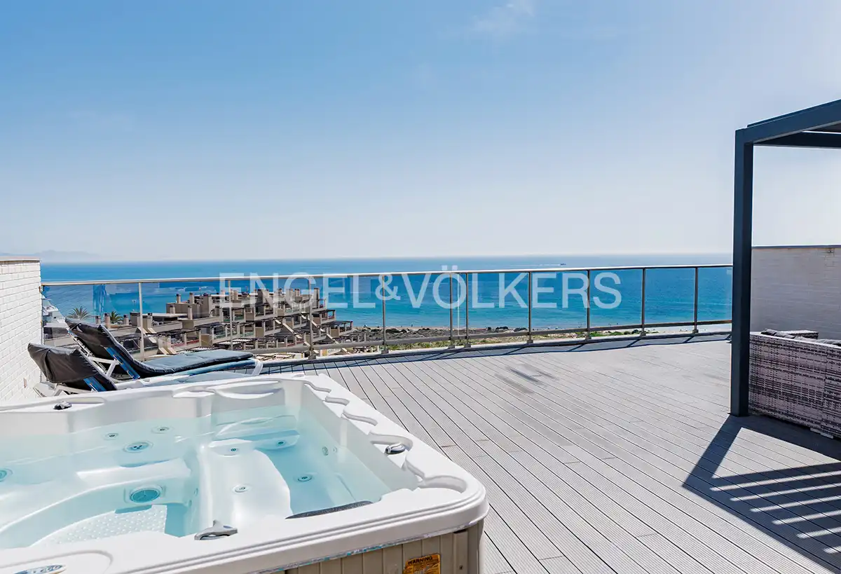 Terrasse von Dachboden zum Verkauf in Elche / Elx mit Klimaanlage, Heizung und Terrasse