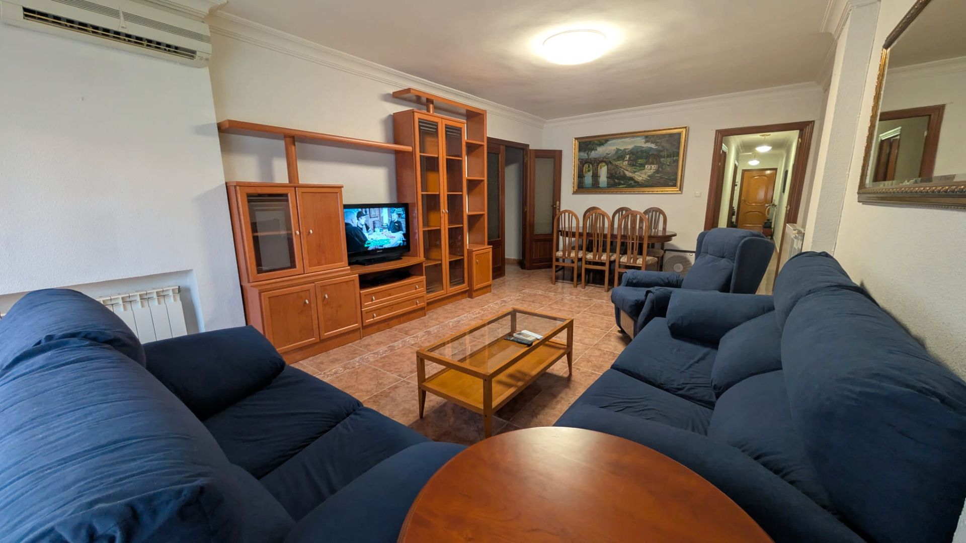Sala de estar de Piso de alquiler en Ciudad Real Capital con Aire acondicionado, Calefacción y Amueblado