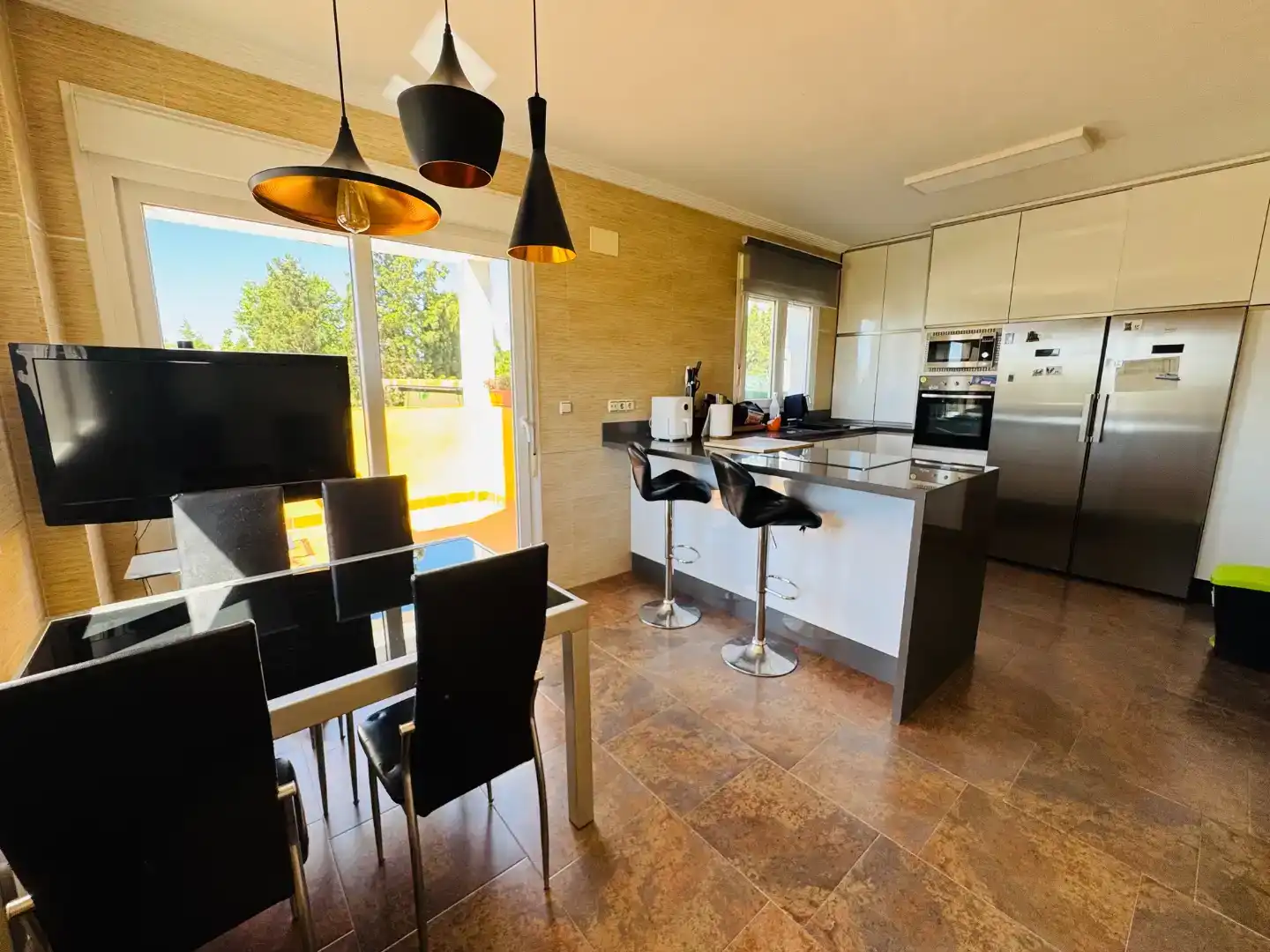 Cocina de Casa o chalet en venta en Aljaraque con Aire acondicionado y Piscina