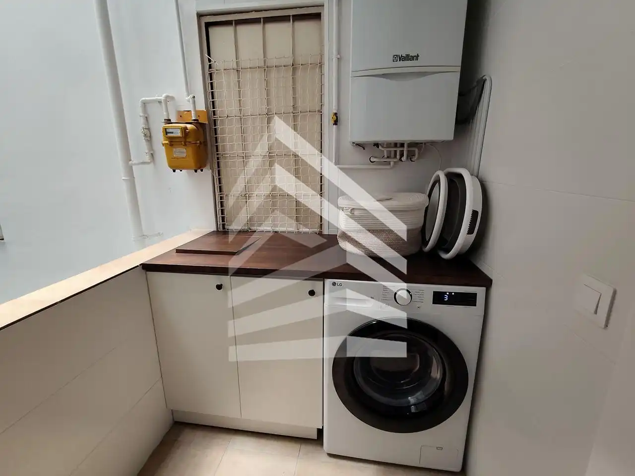 Küche von Wohnung zum Verkauf in Barcelona mit Heizung, Parkett und Möbliert