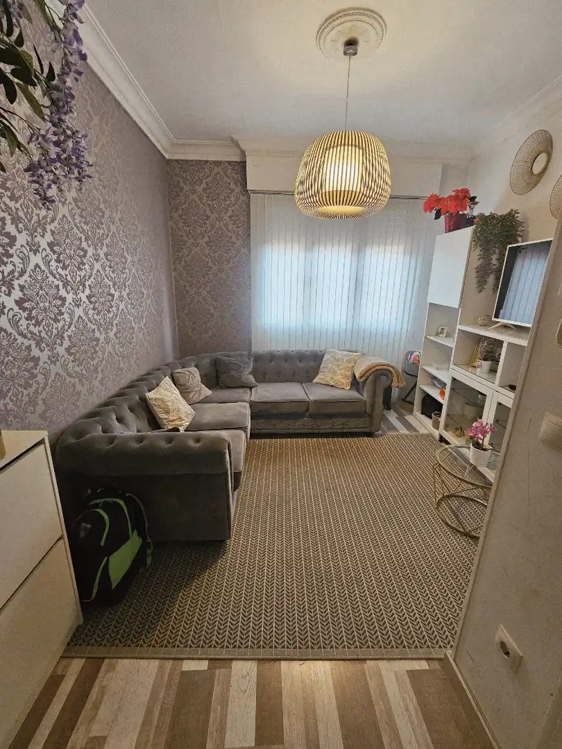 Sala de estar de Piso en venta en Sestao  con Amueblado y Balcón