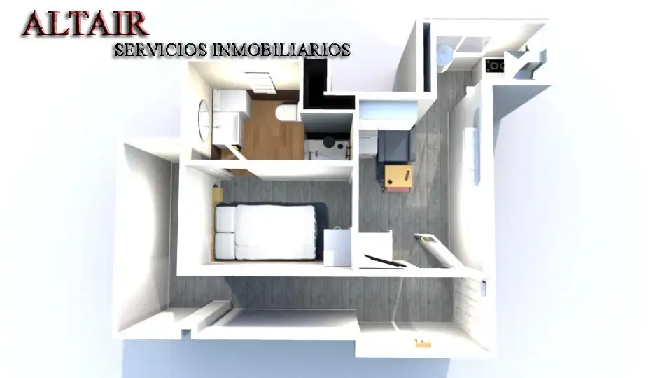 Habitación de Apartamento de alquiler en Getafe con Aire acondicionado, Calefacción y Amueblado