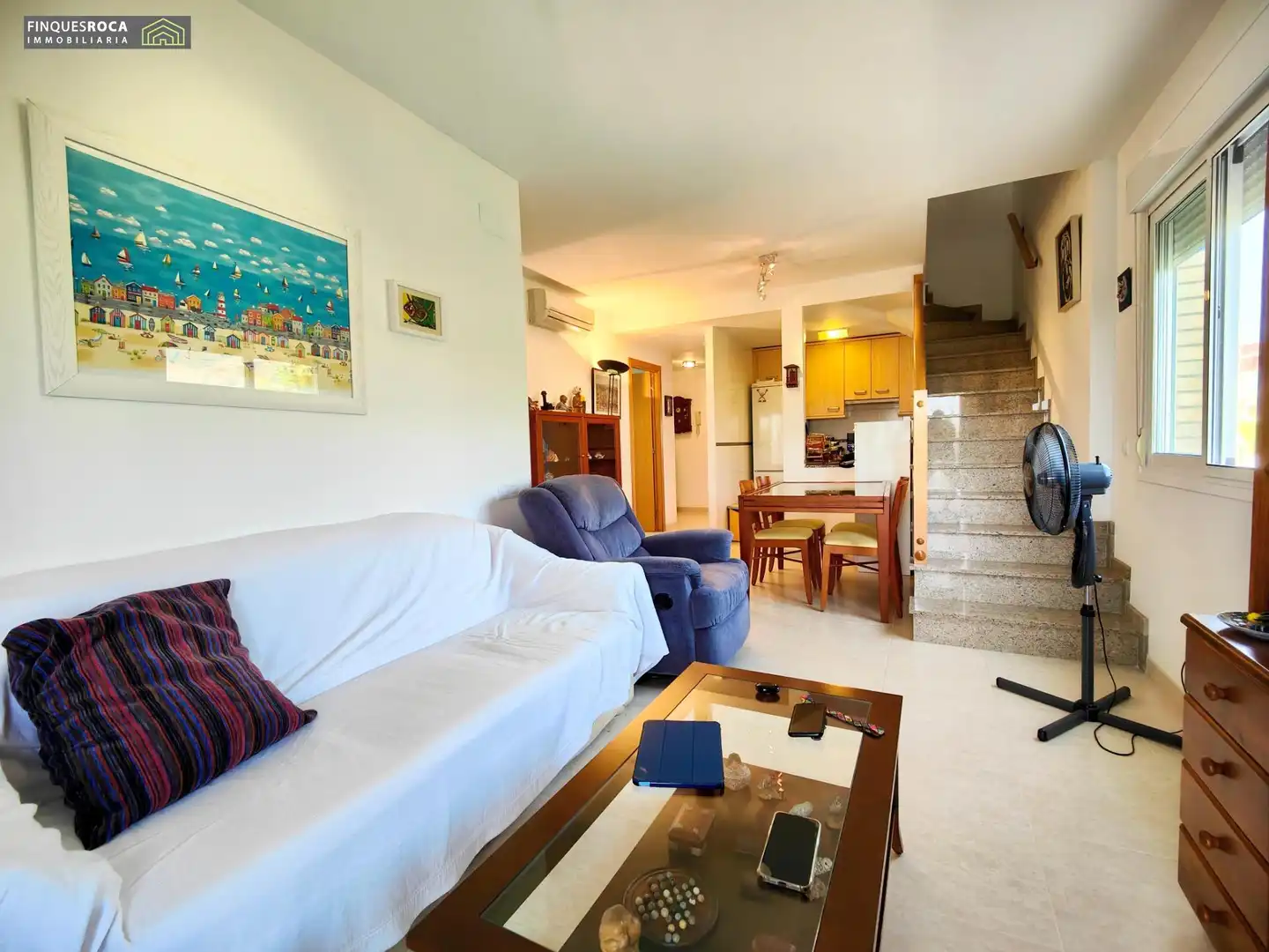 Living room of Attic for sale in Alcanar  with Air Conditioner, Terrace and Community pool