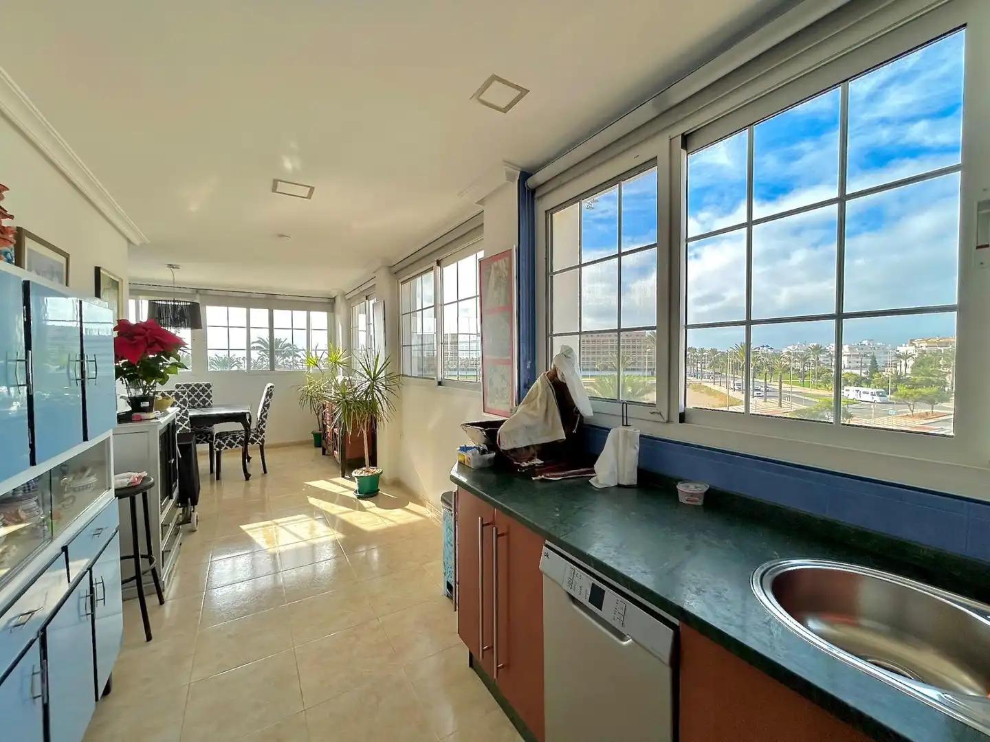 Kitchen of Attic for sale in Roquetas de Mar  with Private garden, Terrace and Furnished
