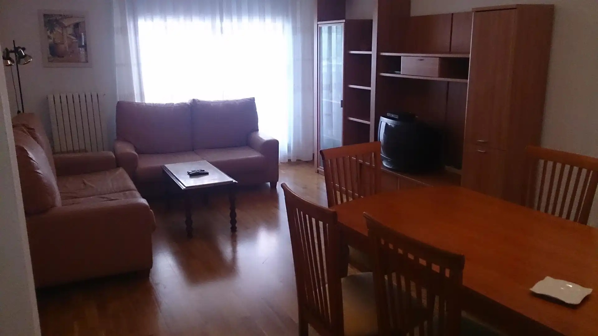 Wohnzimmer von Wohnung zur Miete in Zaragoza mit Klimaanlage, Heizung und Parkett