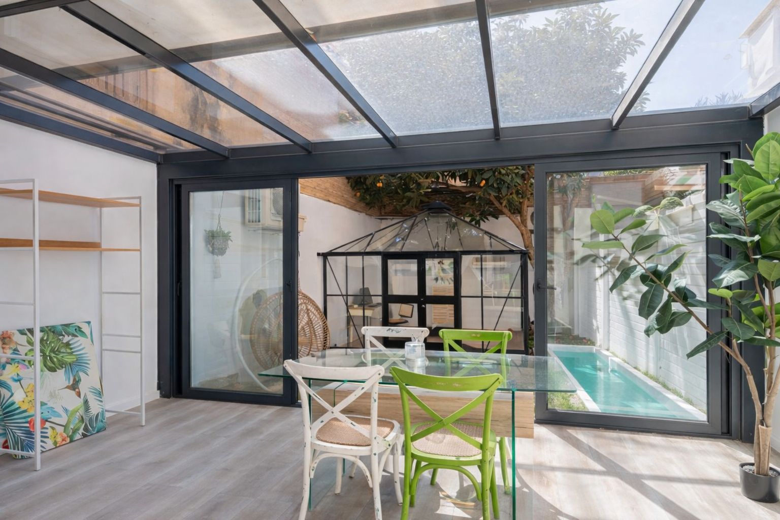 Terrasse von Wohnung zum Verkauf in  Barcelona Capital mit Klimaanlage, Heizung und Privatgarten