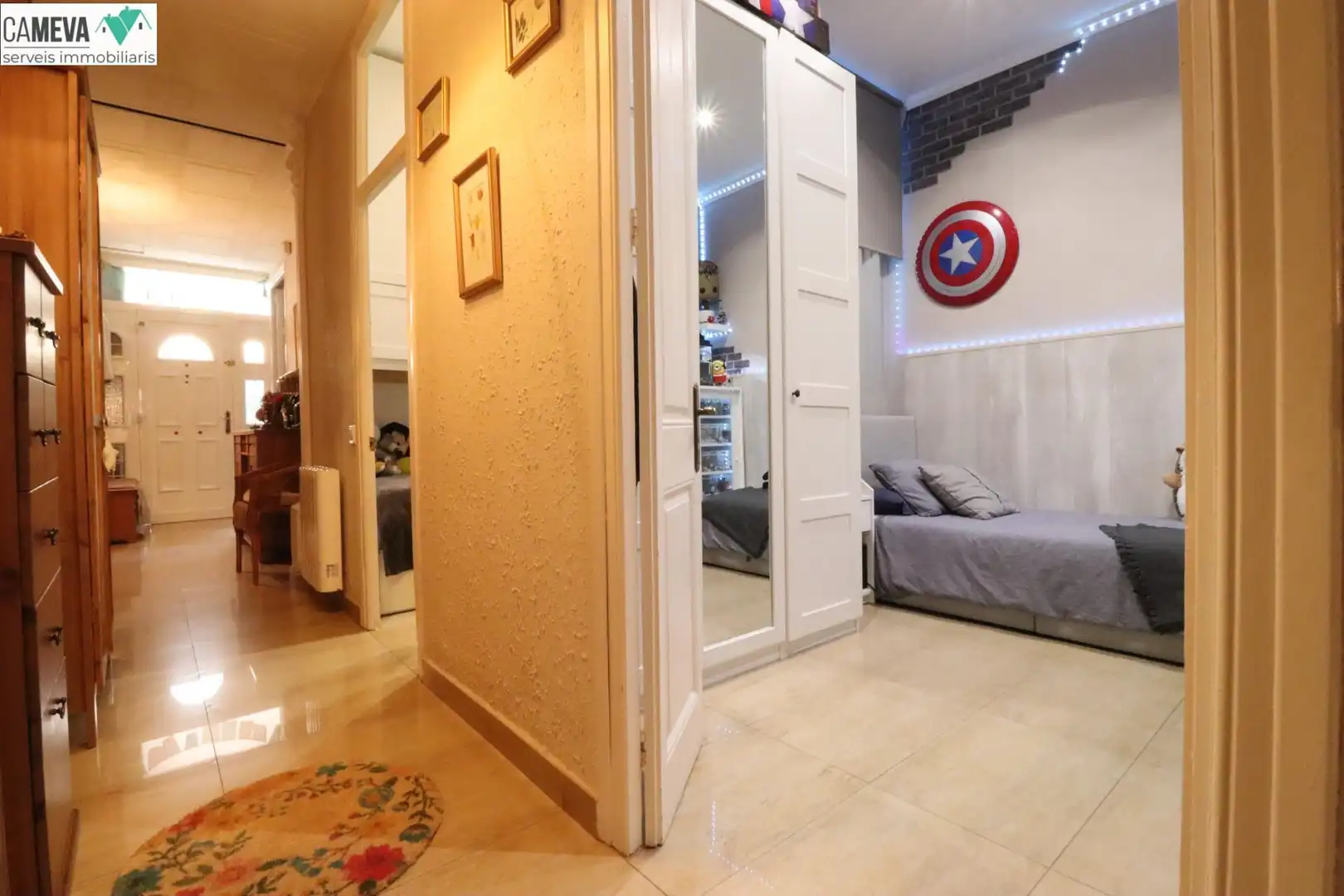 Schlafzimmer von Erdgeschoss zum Verkauf in Badalona mit Klimaanlage, Heizung und Terrasse