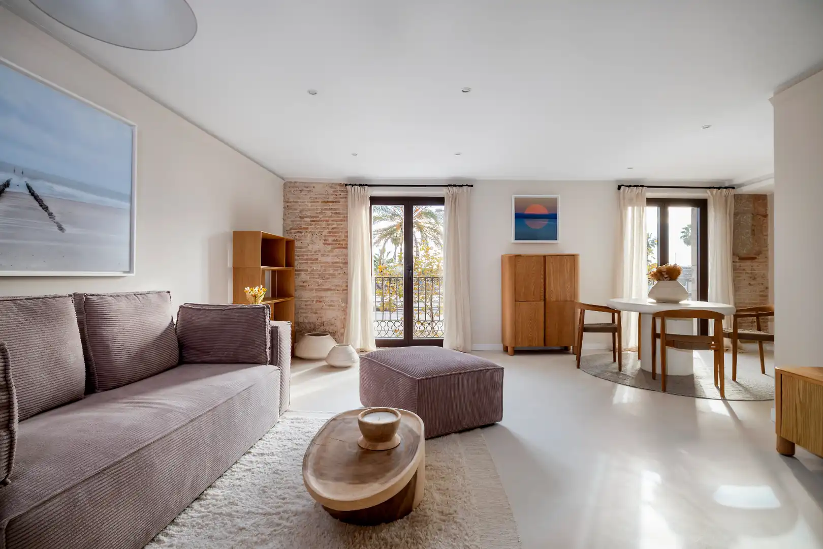 Sala d'estar de Apartament de lloguer en Barcelona amb Aire condicionat, Calefacció i Parquet