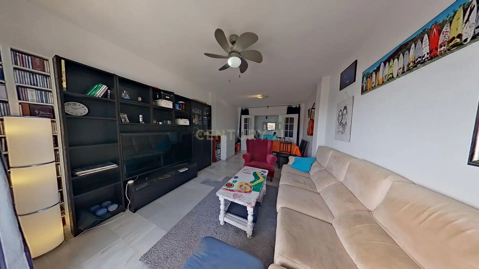 Sala d'estar de Apartament en venda en Rincón de la Victoria amb Aire condicionat, Piscina i Balcó