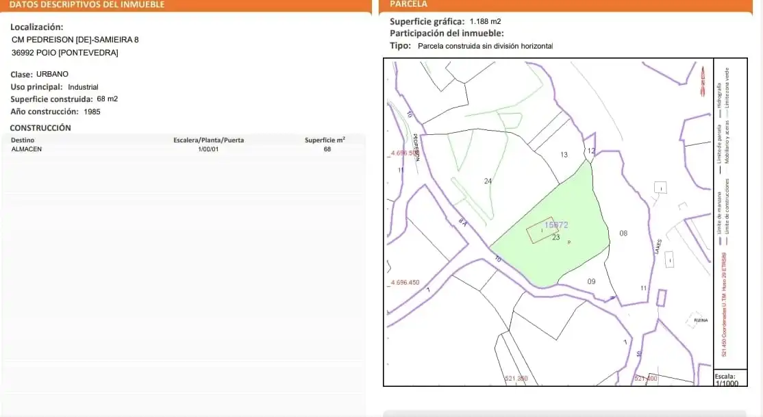 Industrial land for sale in Poio