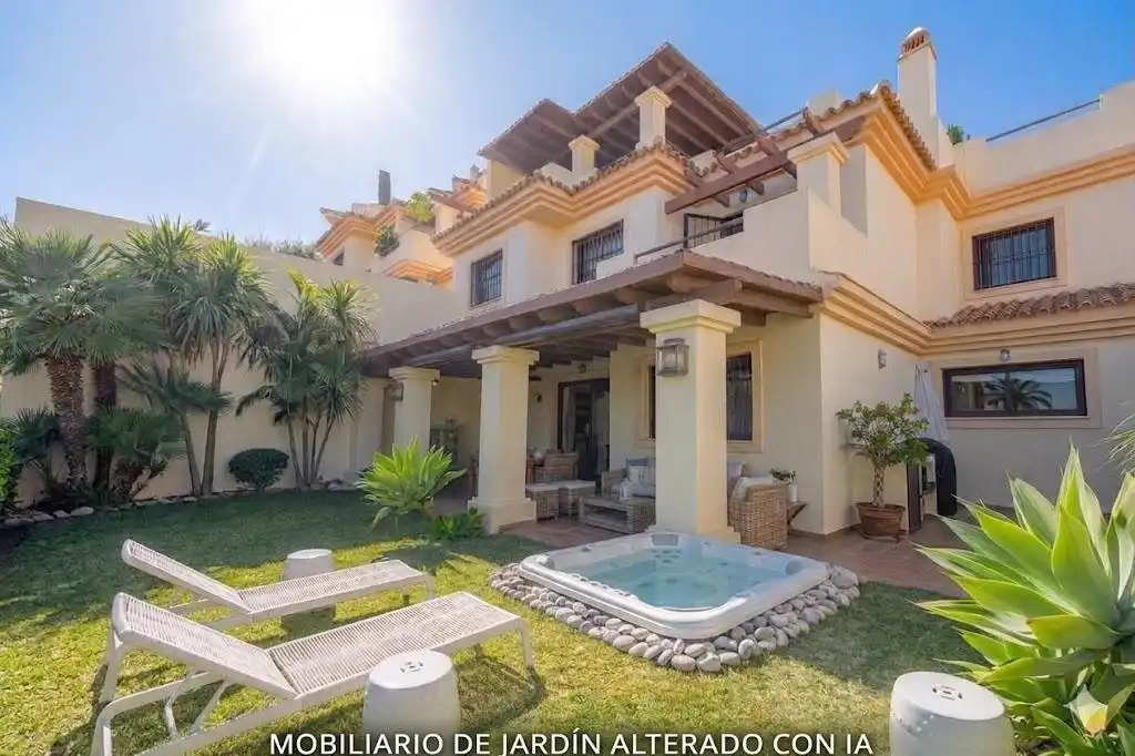 Exterior view of Detached homes for sale in Málaga Capital  with Air Conditioner, Private garden and Parquet flooring