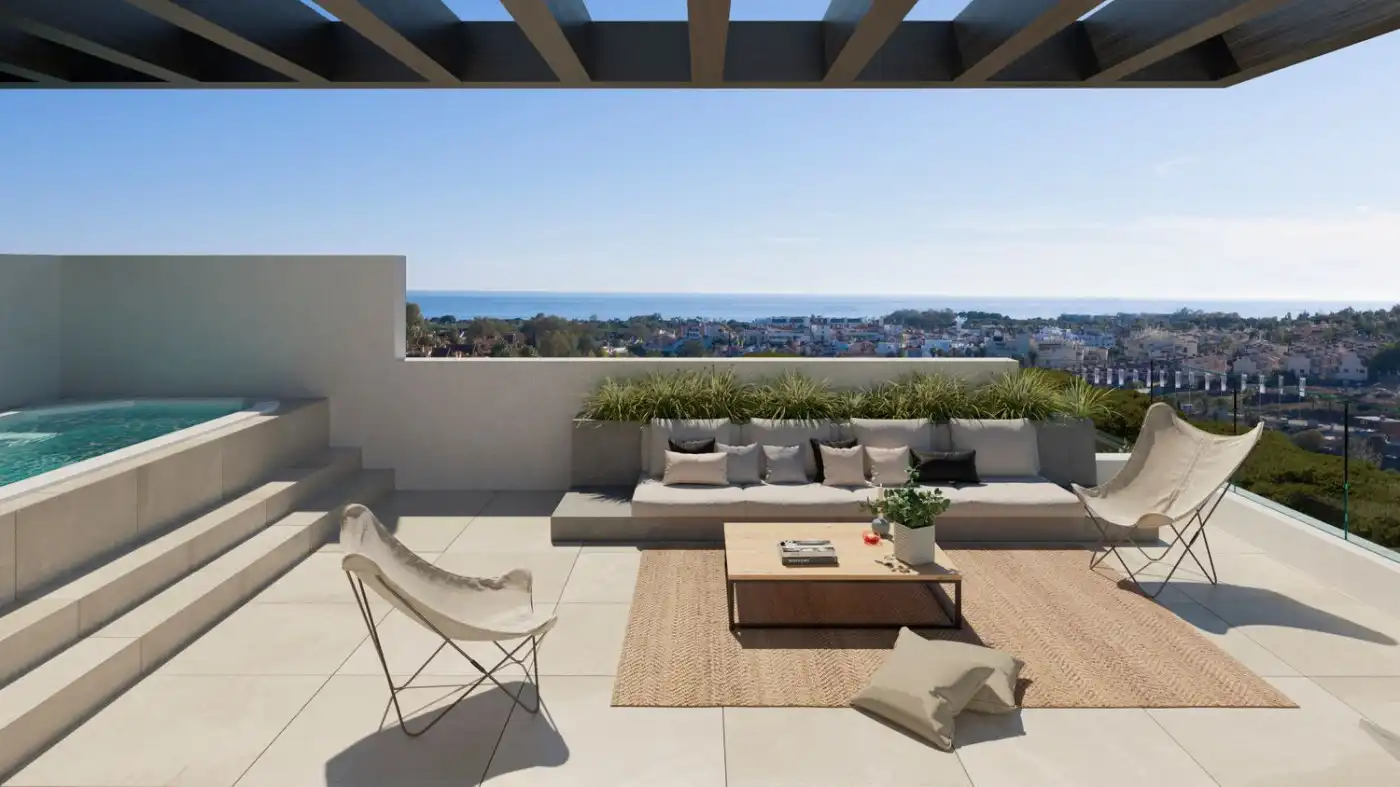 Terraza de Casa adosada en venta en Estepona con Aire acondicionado, Calefacción y Terraza