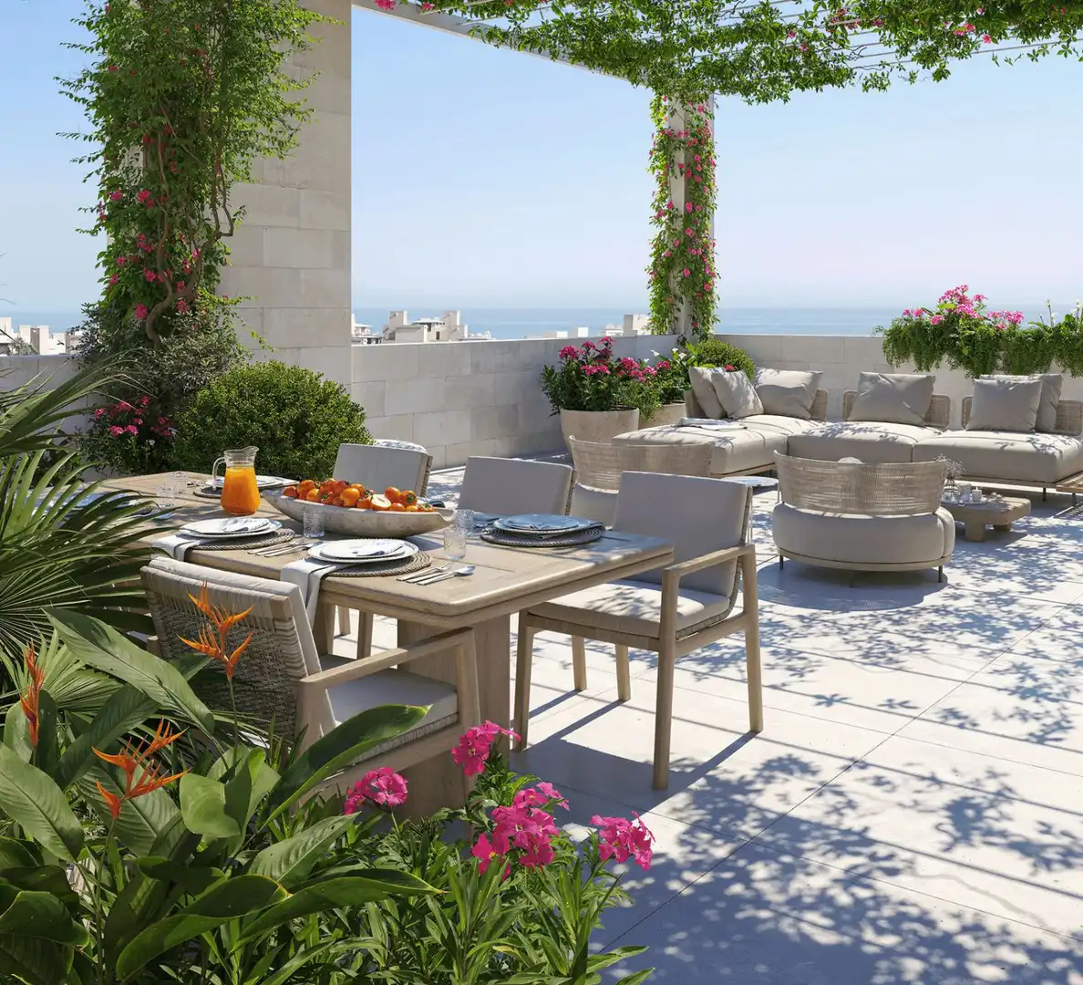 Terrace of Apartments for sale in Estepona  with Air Conditioner, Heating and Terrace