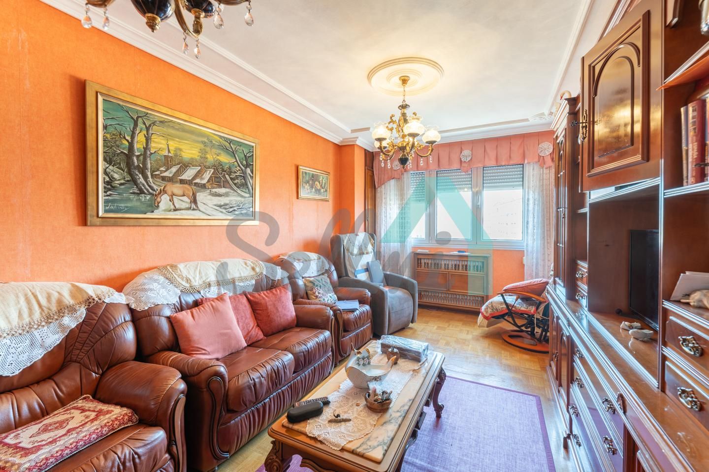 Bedroom of Flat for sale in Gijón   with Heating, Parquet flooring and Storage room