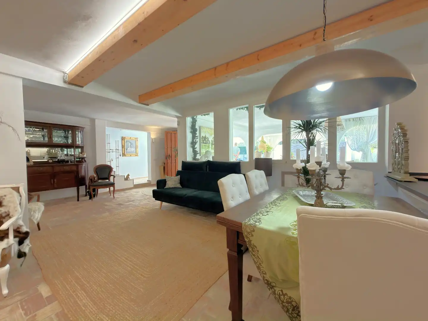 Sala d'estar de Casa o xalet en venda en Náquera amb Aire condicionat, Jardí privat i Terrassa