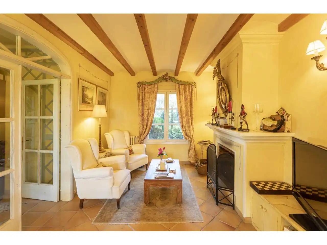 Sala de estar de Finca rústica en venta en Montuïri con Aire acondicionado, Calefacción y Jardín privado