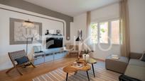 Living room of Apartment to rent in  Madrid Capital  with Air Conditioner, Heating and Furnished