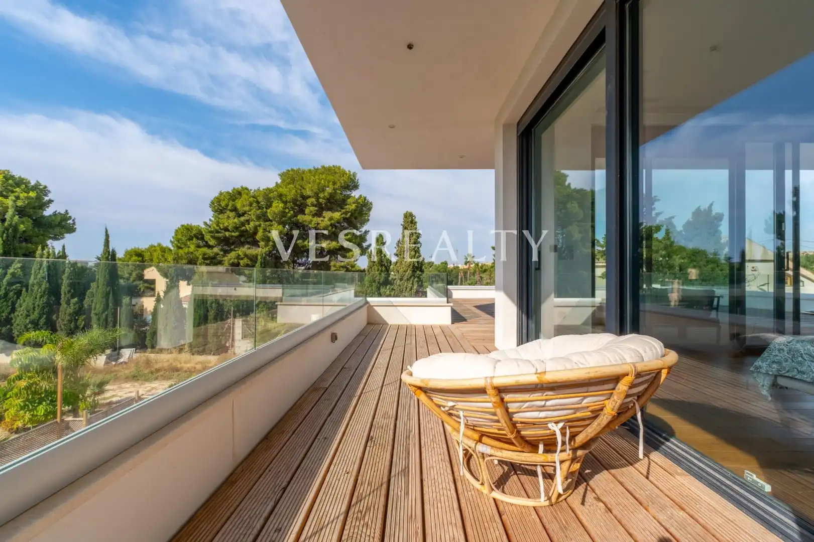 Terraza de Casa o chalet de alquiler en Alicante / Alacant con Aire acondicionado, Calefacción y Terraza