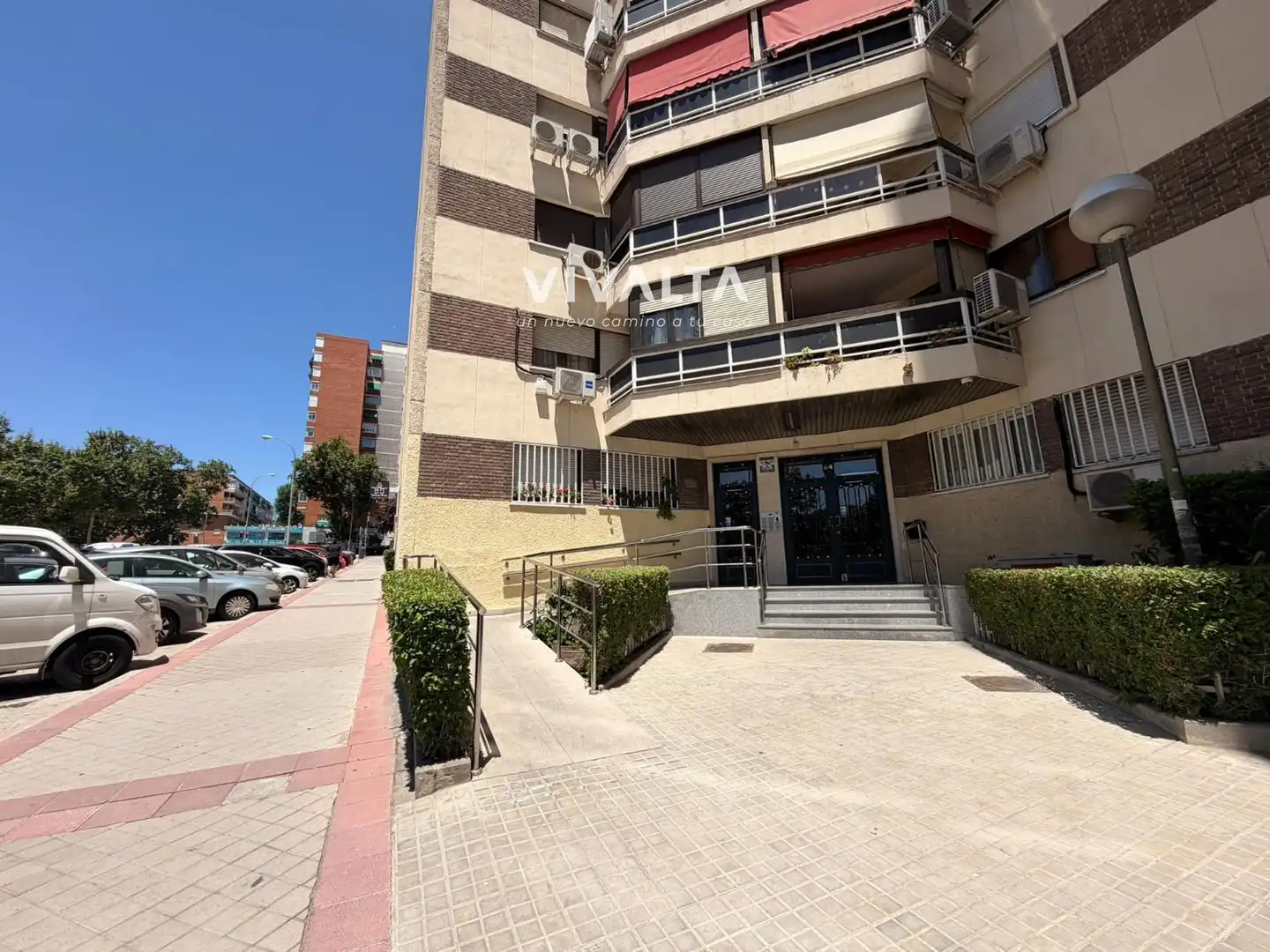 Exterior view of Flat for sale in Madrid  with Air Conditioner, Heating and Swimming Pool