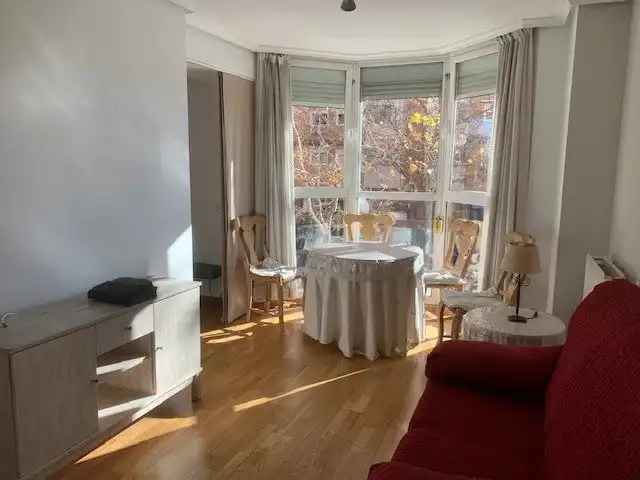 Dining room of Flat for sale in Madrid  with Heating, Private garden and Parquet flooring