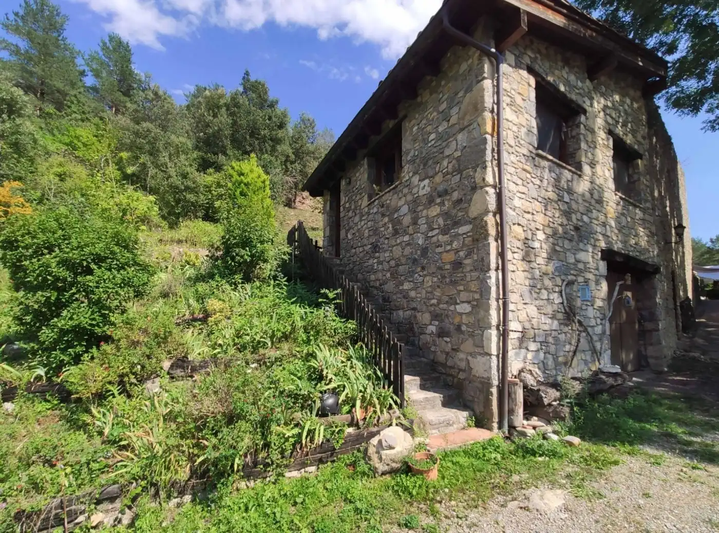 Exterior view of Houses for sale in La Vall de Bianya  with Heating, Terrace and Storage room
