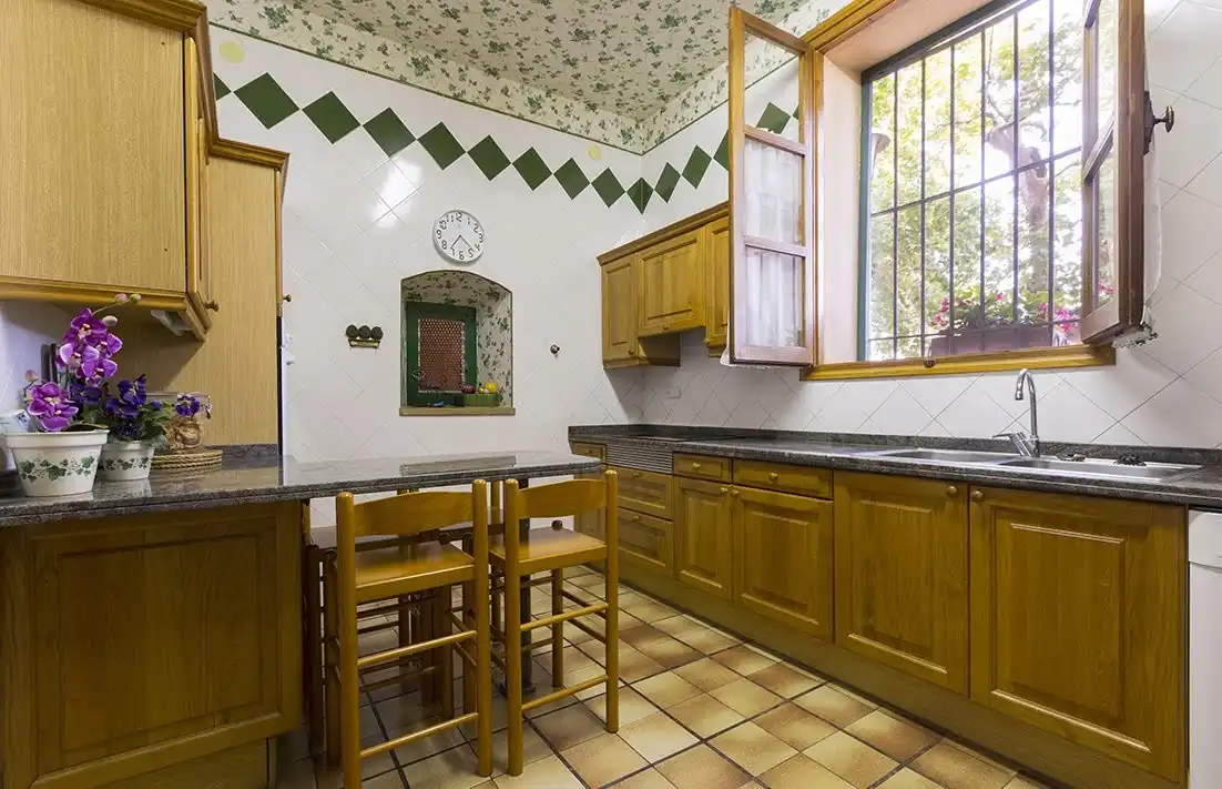 Cocina de Finca rústica en venta en Reus con Terraza, Piscina y Amueblado