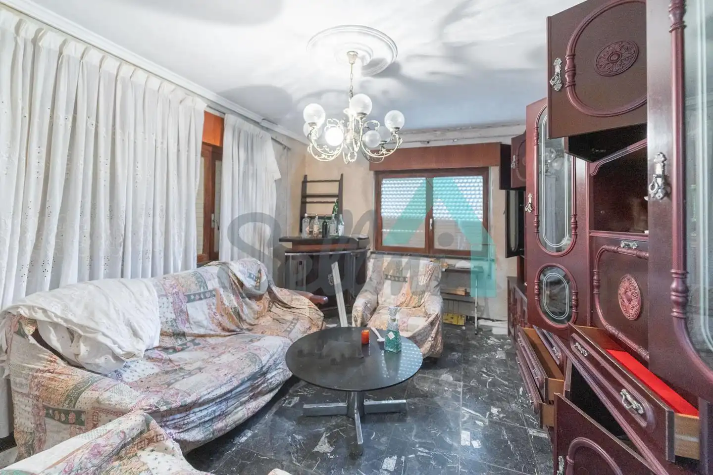 Sala de estar de Casa o chalet en venta en Cudillero con Jardín privado, Parquet y Trastero