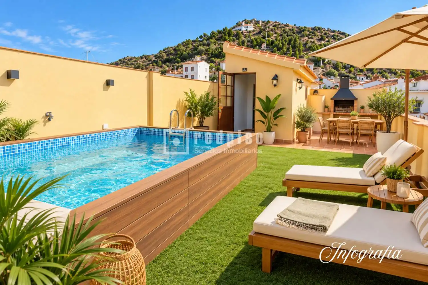 Terraza de Casa o chalet en venta en Cártama pueblo