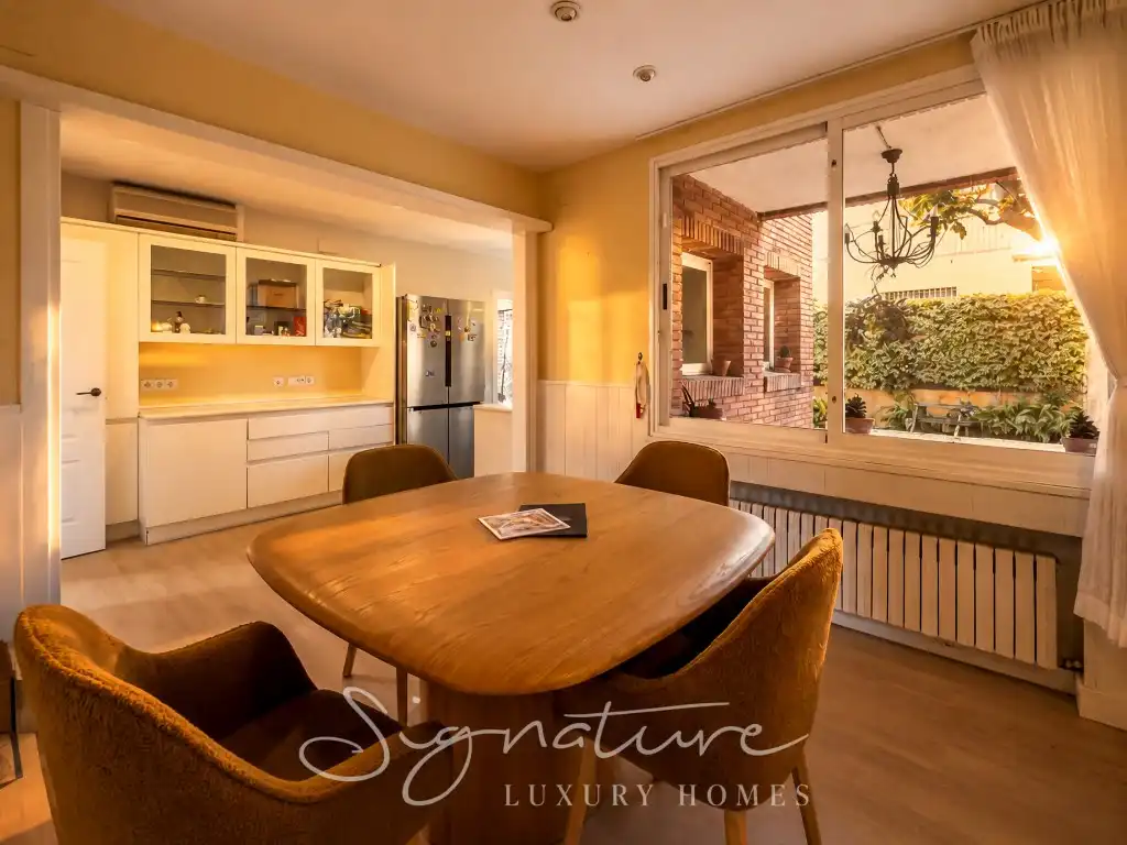 Comedor de Casa o chalet de alquiler en Sant Cugat del Vallès con Aire acondicionado, Jardín privado y Terraza