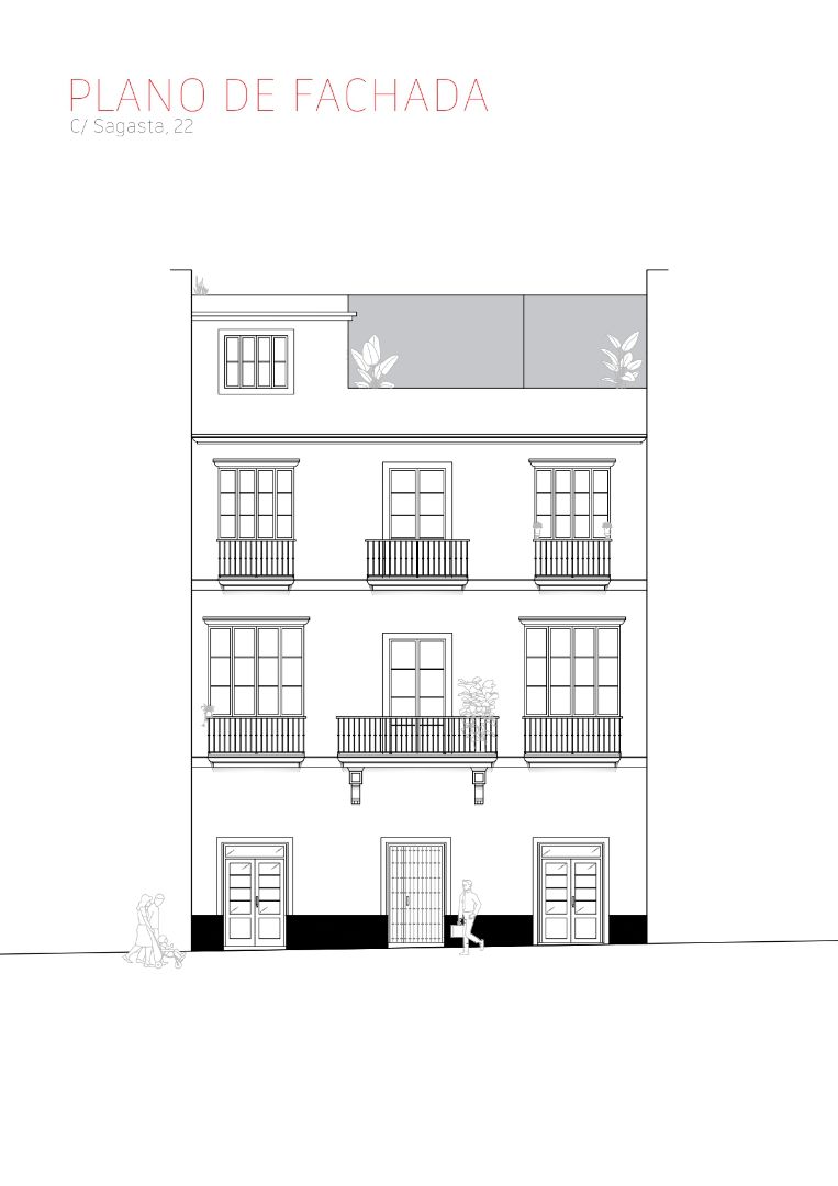 Flat for sale in Calle Sagasta, 22, Centro Histórico