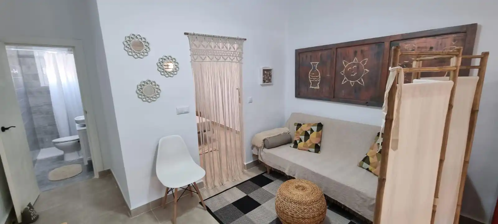 Sala de estar de Apartamento de alquiler en Cartagena con Terraza y Amueblado