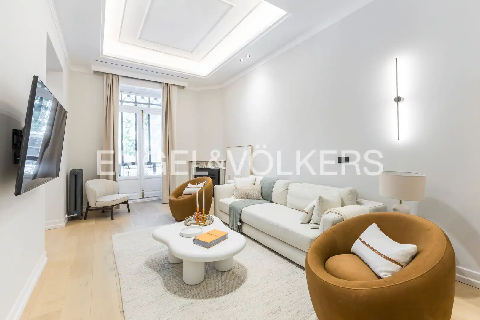Wohnzimmer von Wohnung zum Verkauf in Madrid mit Klimaanlage, Heizung und Möbliert