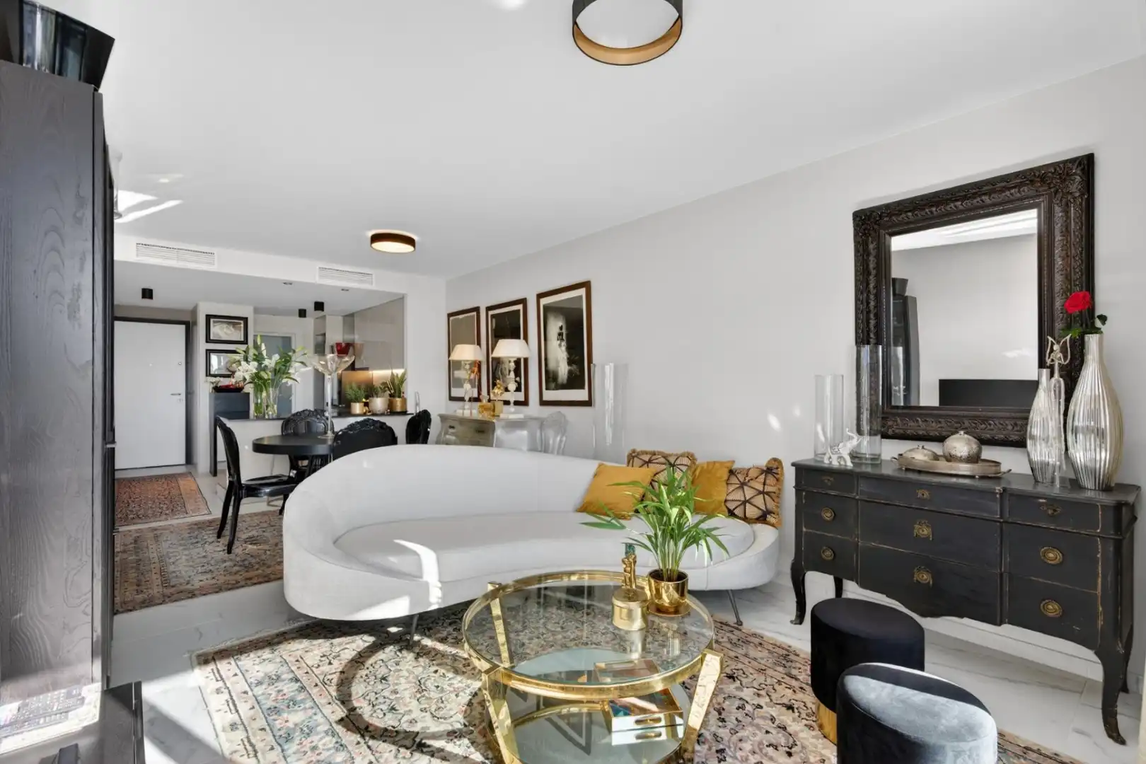 Wohnzimmer von Dachboden zum Verkauf in Orihuela mit Klimaanlage, Heizung und Terrasse