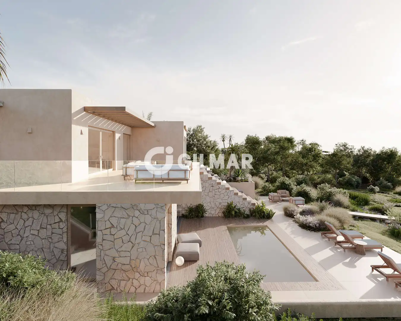 Terrassa de Casa o xalet en venda en El Cuartón - El Bujeo