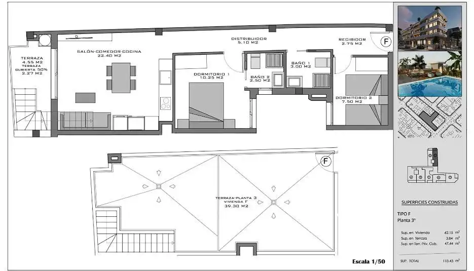 Apartament amb terrassa en venda a Santa Pola ciudad, imagen 9