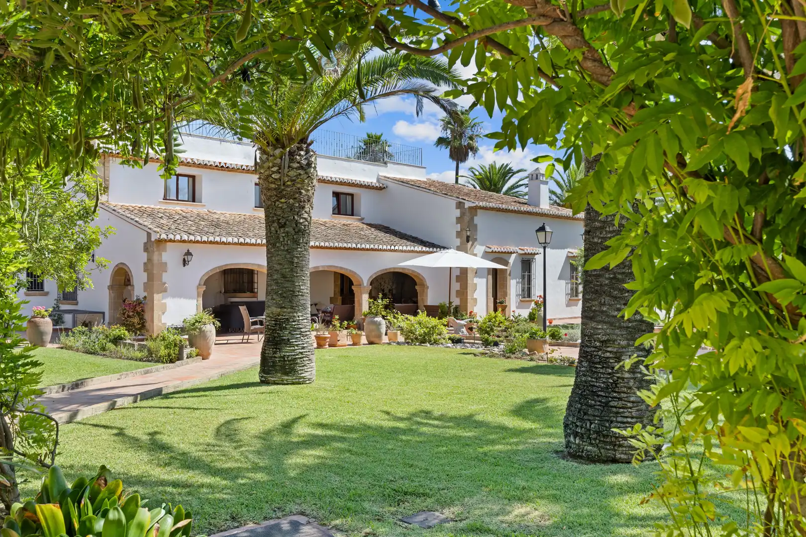 Garden of Houses for sale in Jávea / Xàbia  with Air Conditioner