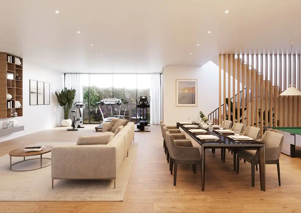 Wohnzimmer von Haus oder Chalet zum Verkauf in Polop mit Klimaanlage, Heizung und Privatgarten