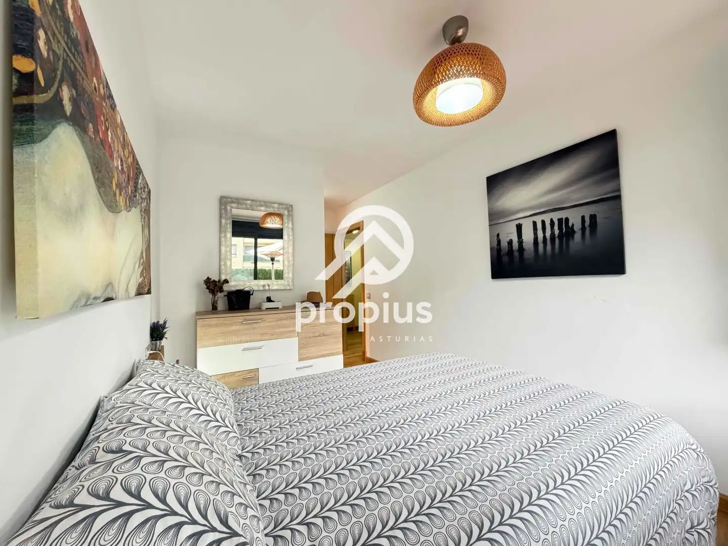 Bedroom of Flat for sale in Llanes  with Heating, Terrace and Storage room