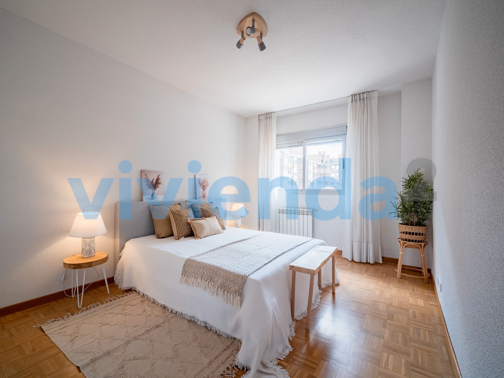 Bedroom of Flat for sale in  Madrid Capital  with Heating, Terrace and Storage room