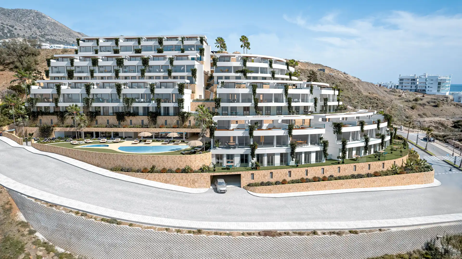 Exterior view of Detached homes for sale in Fuengirola  with Air Conditioner, Private garden and Terrace